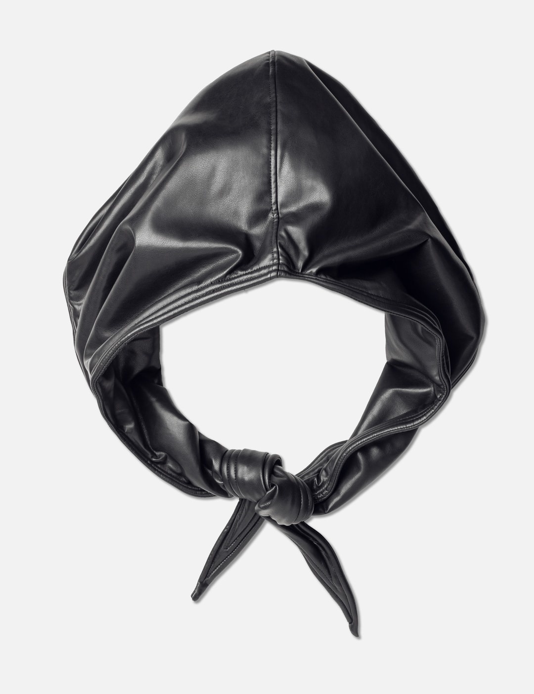 FAUX LEATHER HOOD - 2