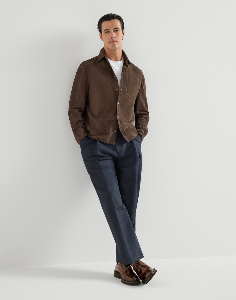 Brunello Cucinelli Aged calfskin Derbys outlook