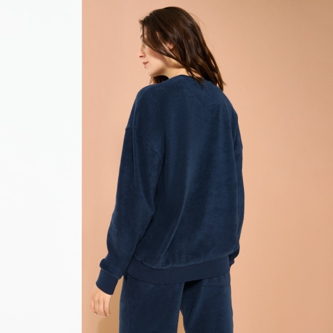 Unisex Terry Crew Neck Sweater - 4
