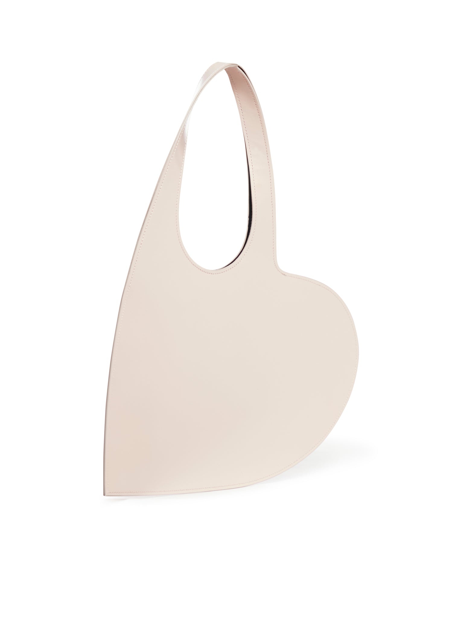 GLOSS LEATHER MINI HEART TOTE BAG - 2