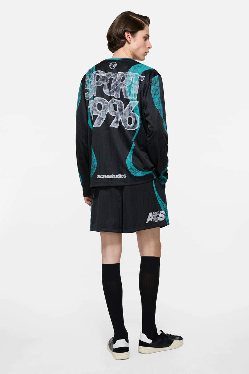 Sports jersey graphic t-shirt - Black 3