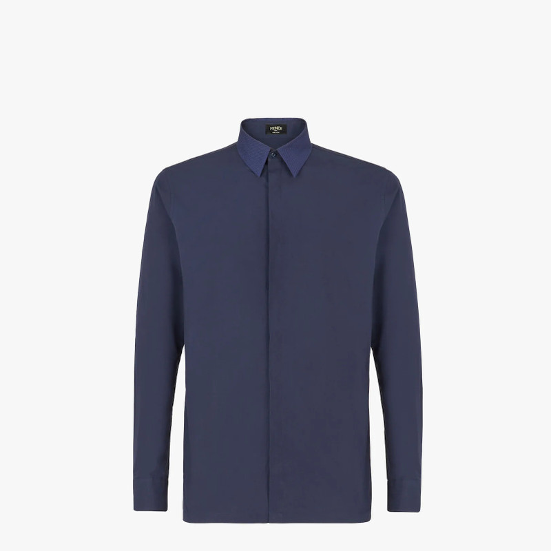 Blue cotton shirt 1