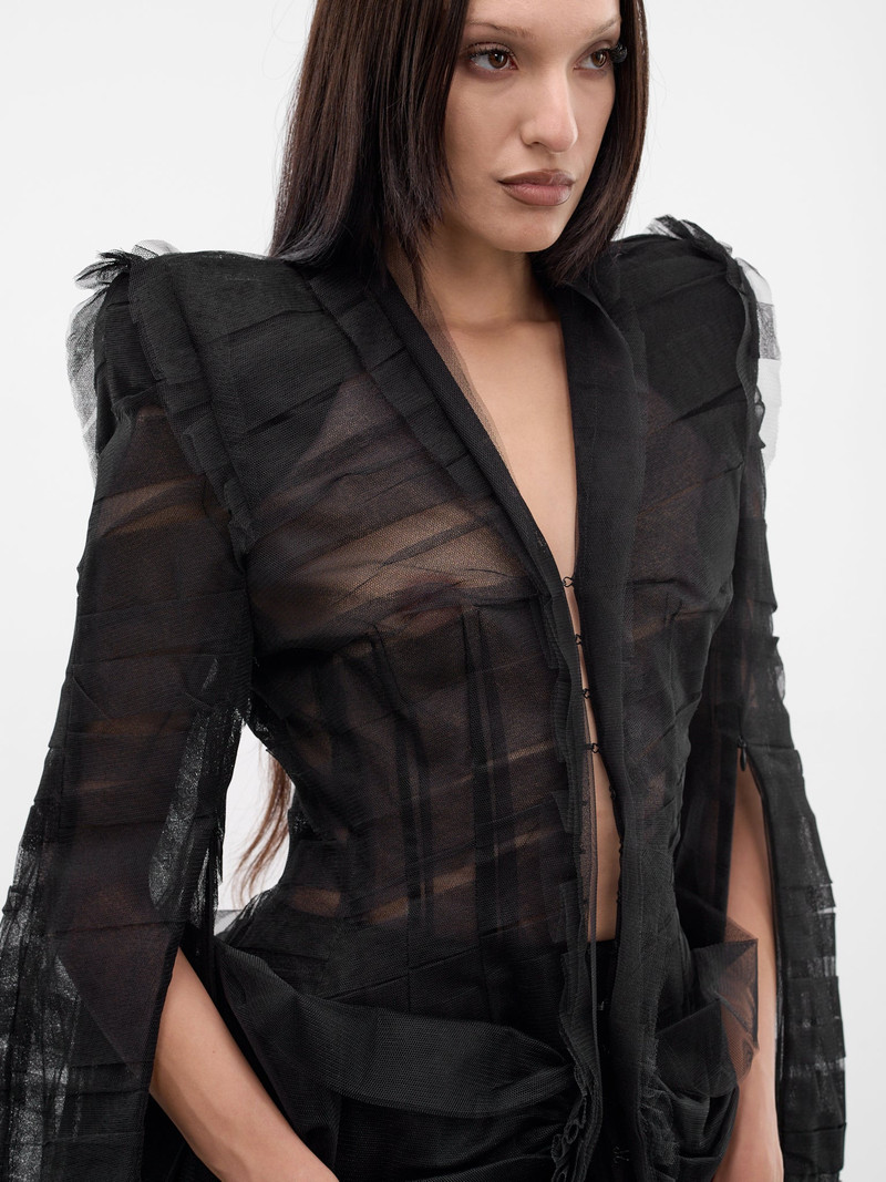 Black Madame L. Tulle Blazer 4