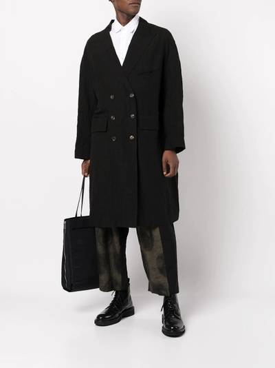 Ziggy Chen double-breasted oversize coat outlook