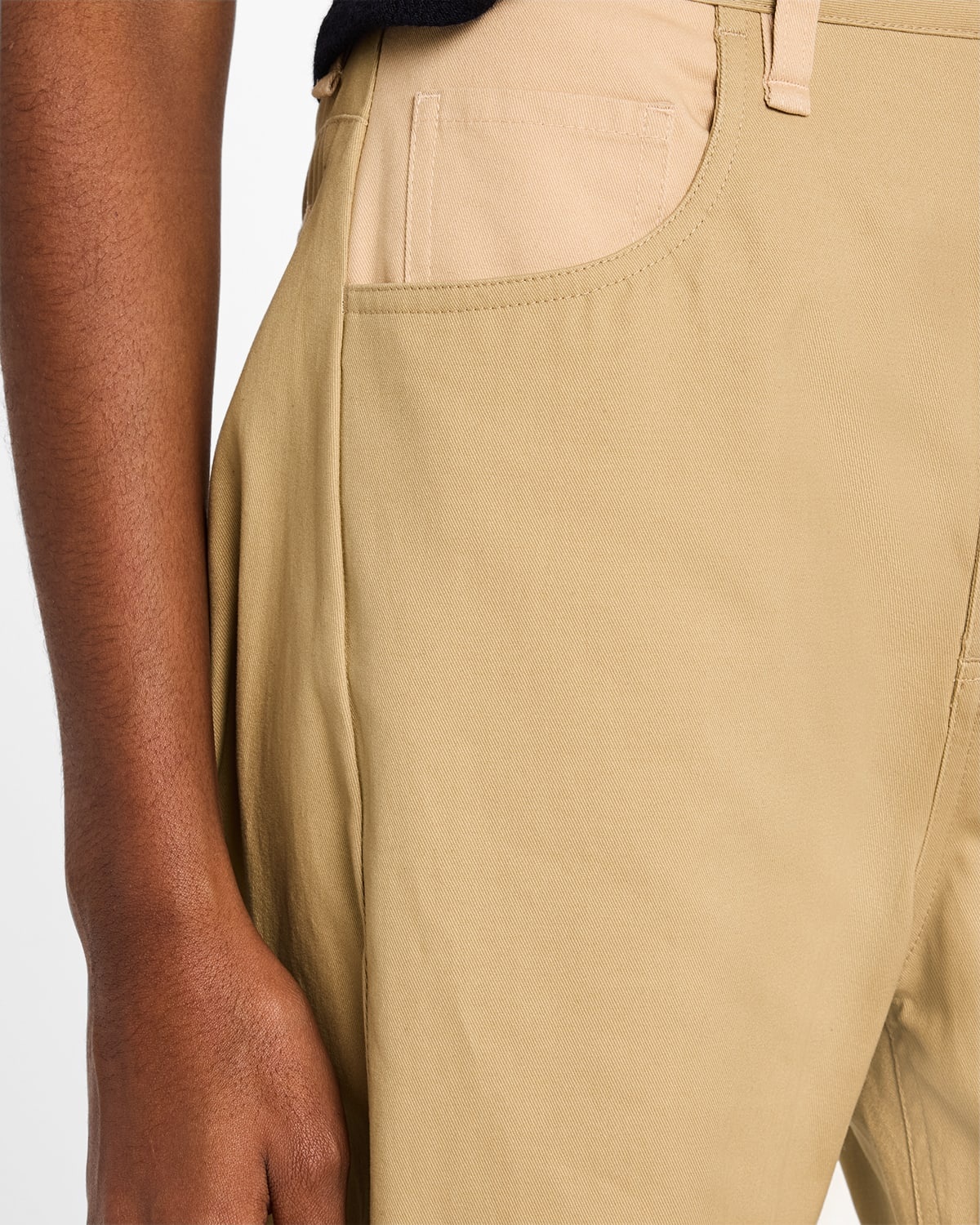 Charlie Curved Cotton Pants - 5