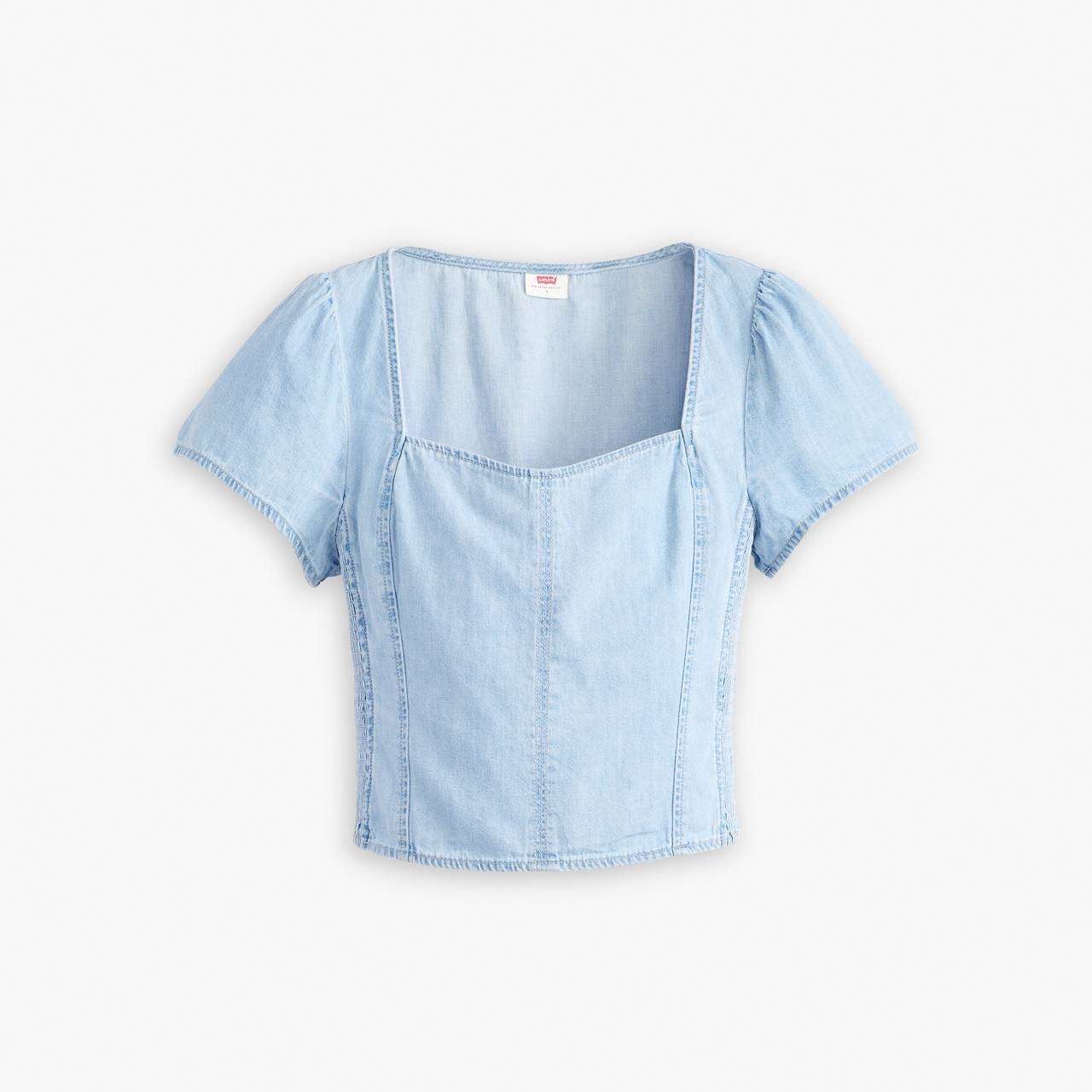 OPHELIA SHORT SLEEVE DENIM CORSET - 1