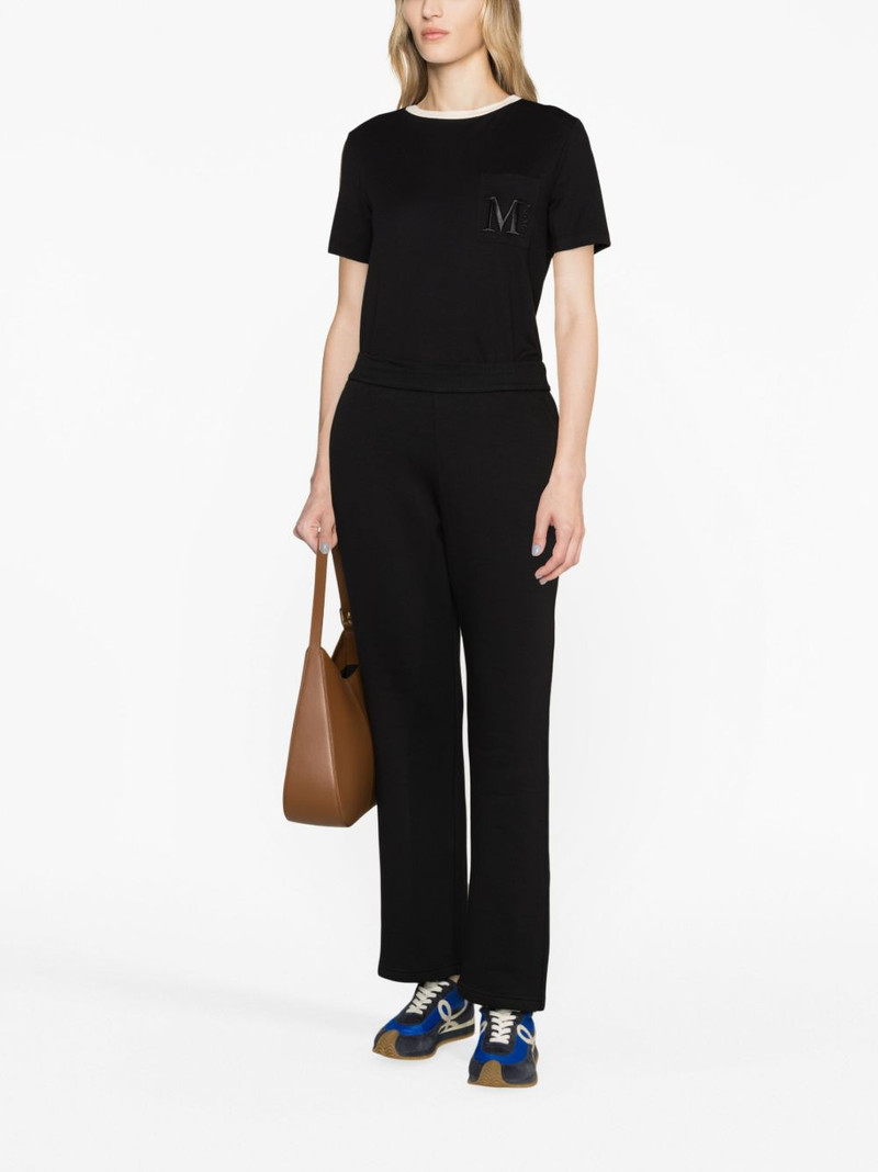 'S Max Mara tapered cotton-jersey trousers outlook