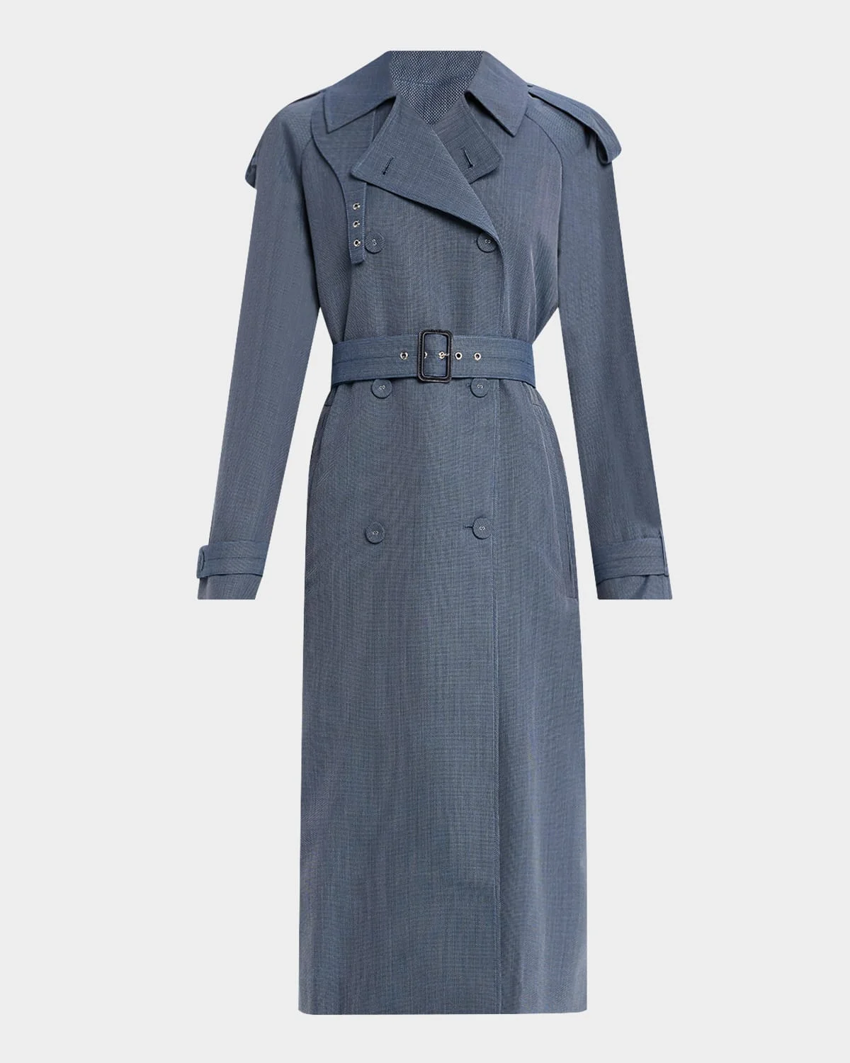 Sakia Wool Melange Trench Coat - 1