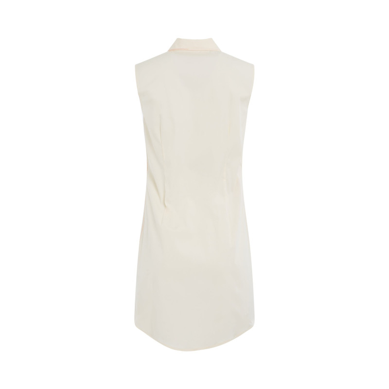 Marni Poplin Shirt Dress in Antique White outlook