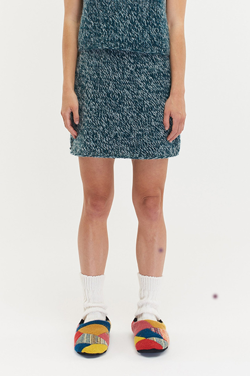 The Elder Statesman DELPHINE KNIT SKIRT outlook