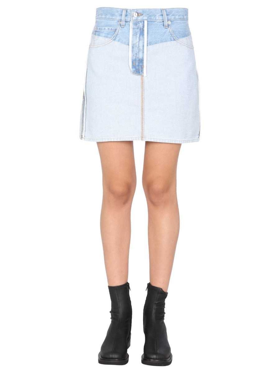 Revers Denim Skirt - 1