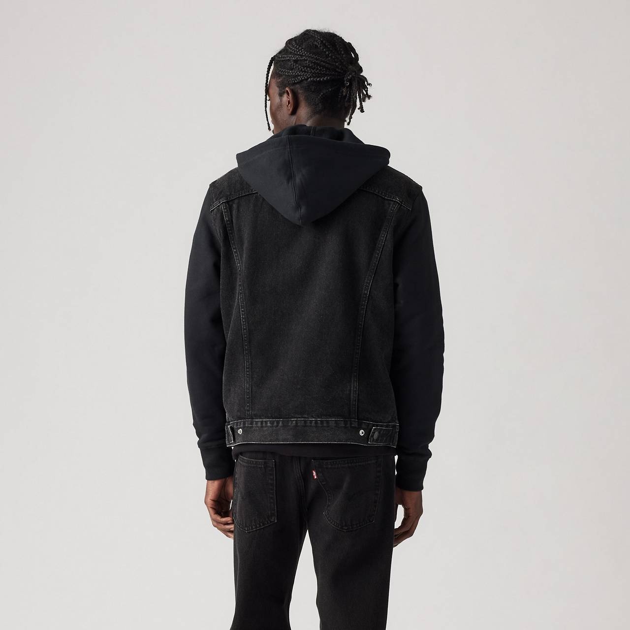Levi s HYBRID HOODIE TRUCKER JACKET REVERSIBLE