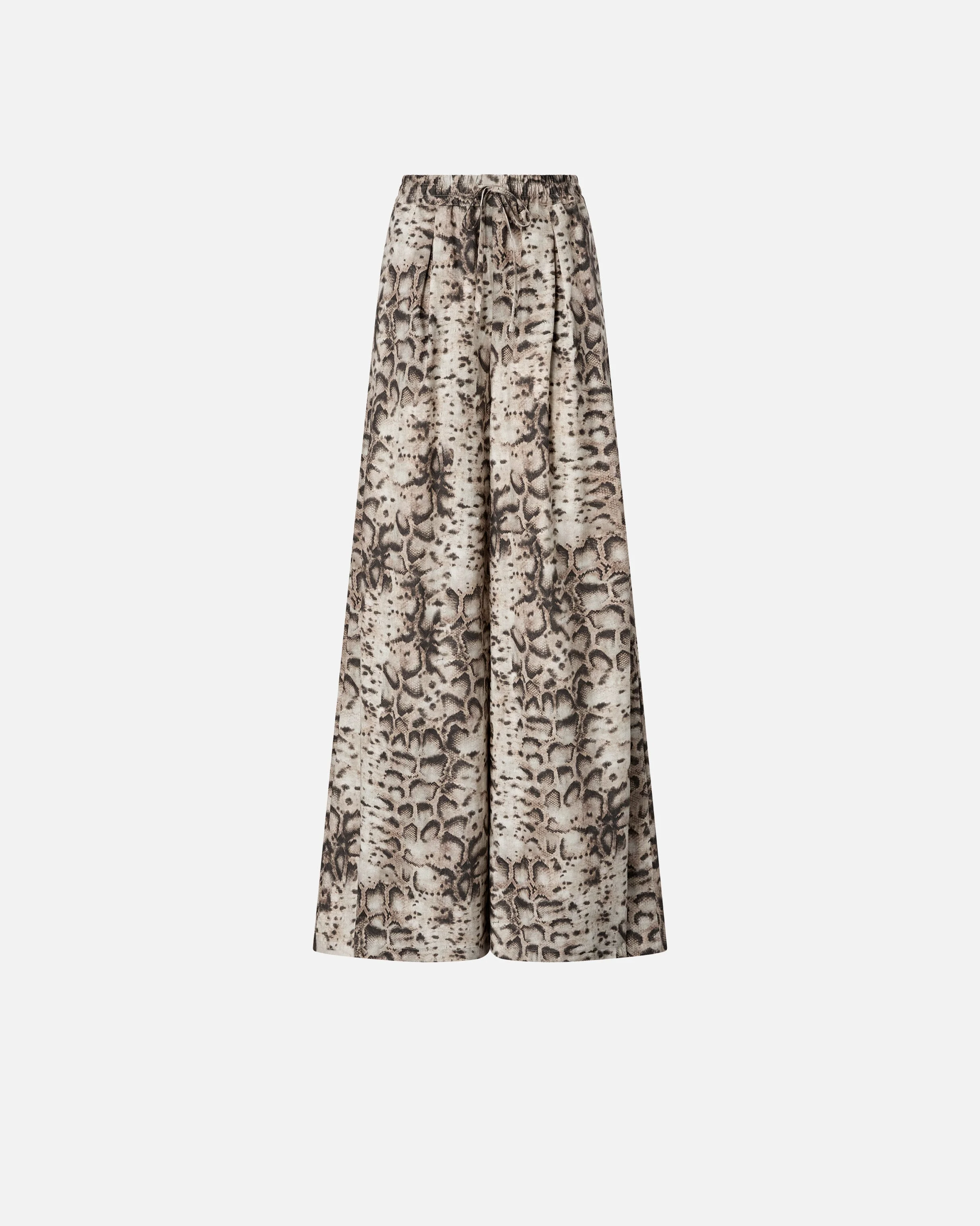WIDE-LEG TROUSERS WITH SNAKE PRINT - 1