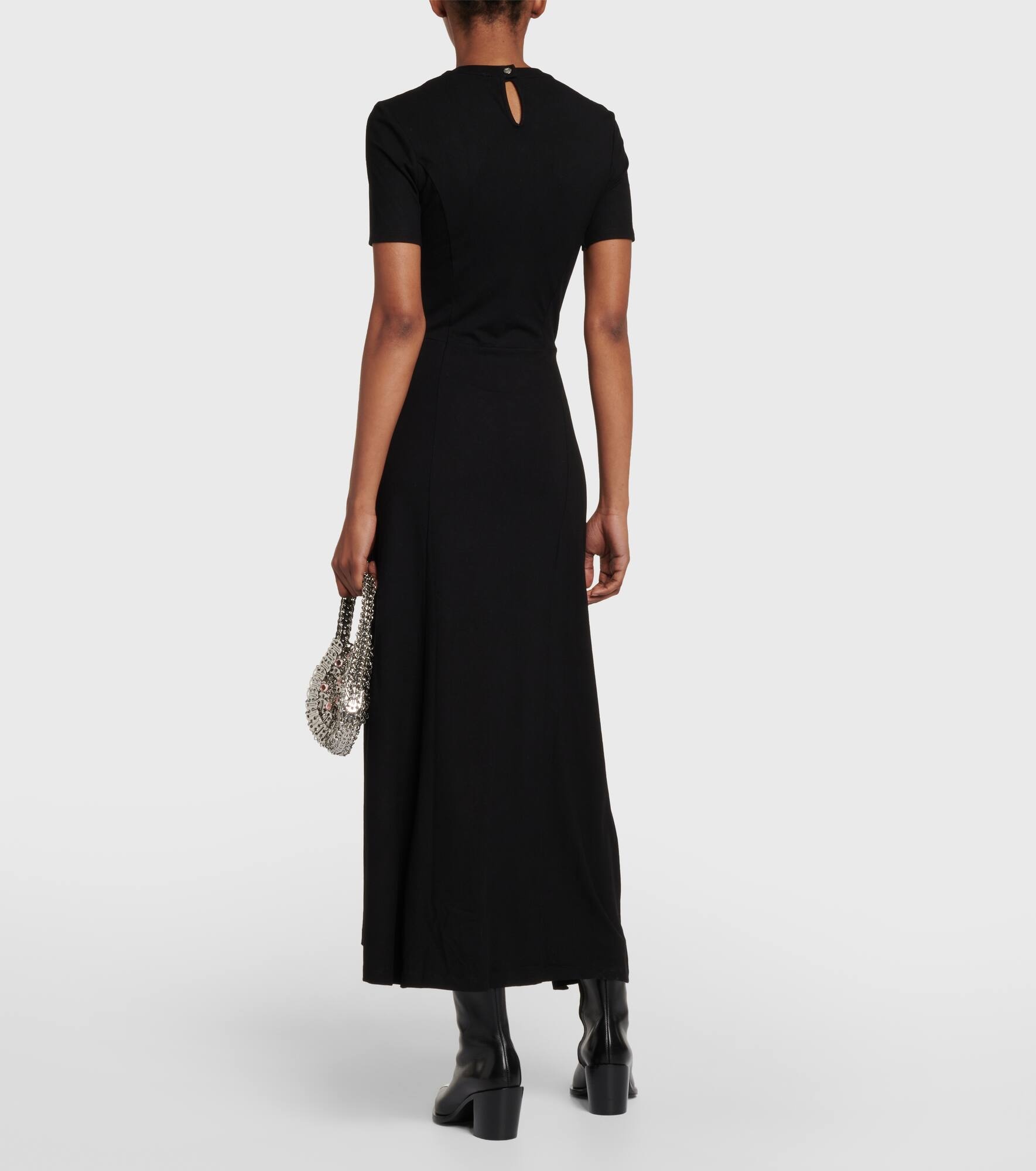 Pleated jersey maxi dress - 3