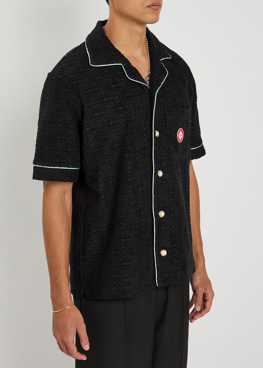 Casablanca Monogram-jacquard Towelling Cotton-blend Shirt - 2
