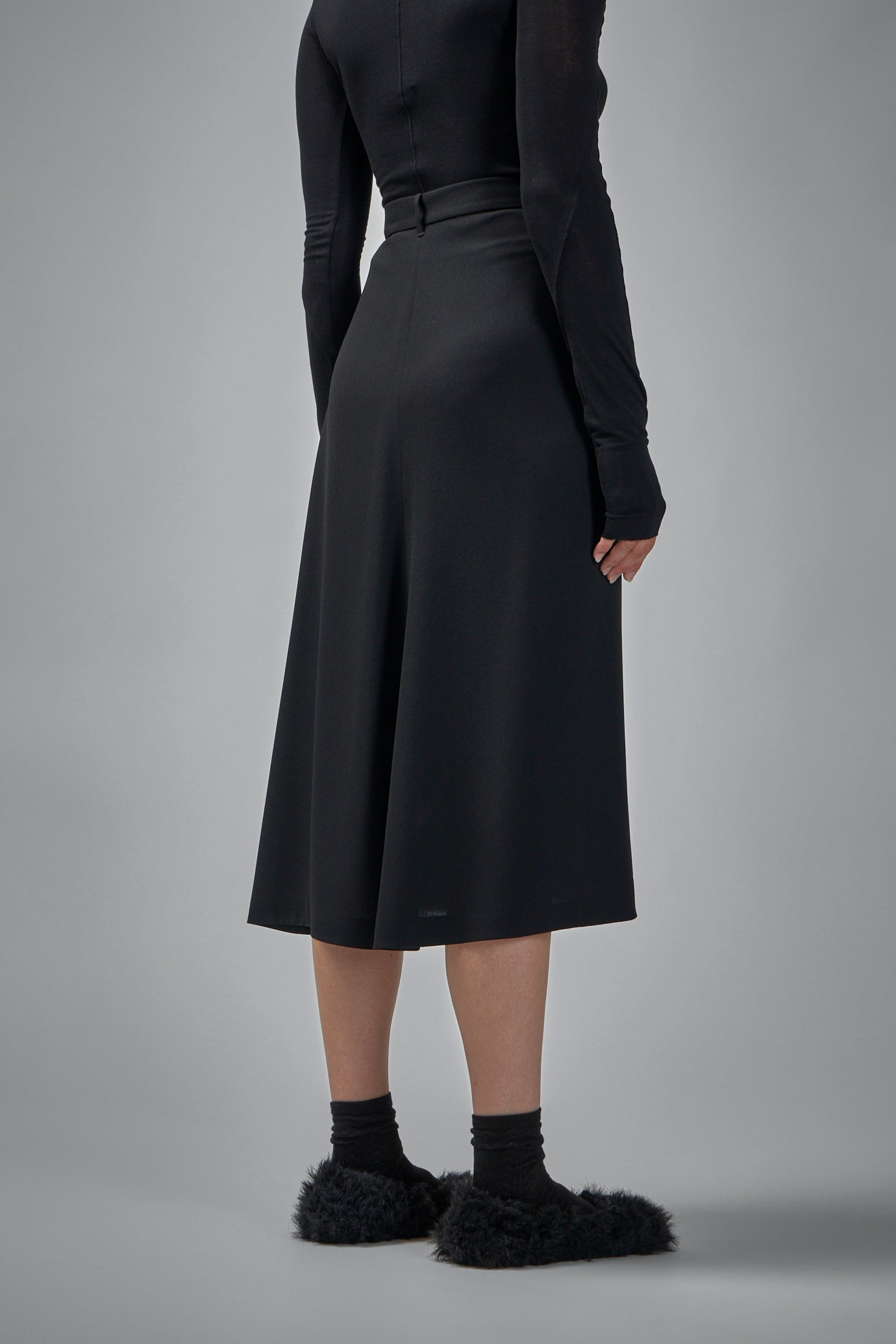 Draped Tailored Skirt - 3
