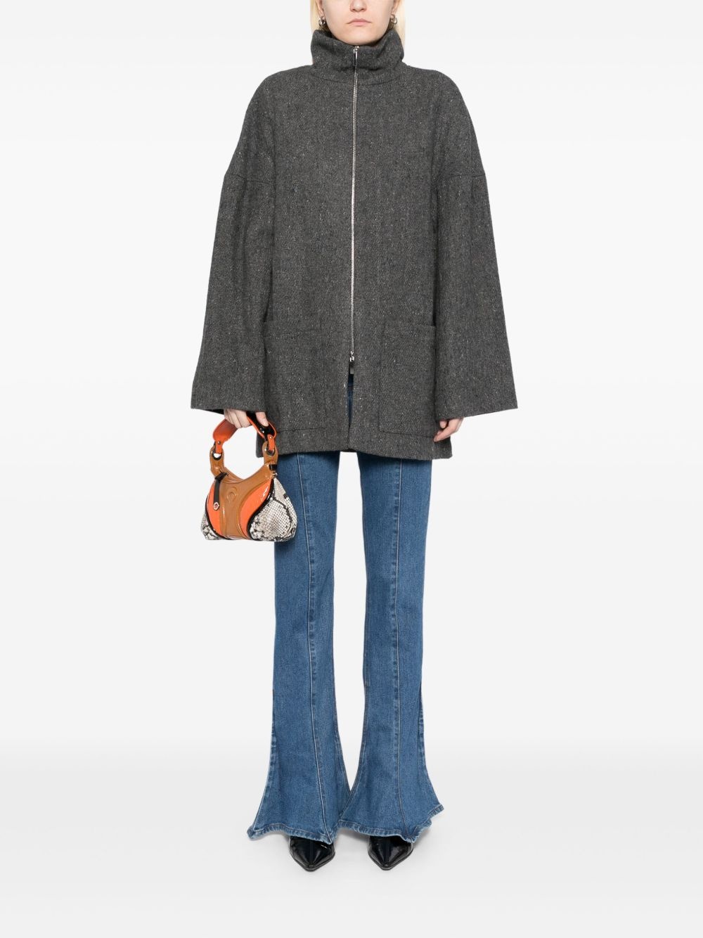 reconstituted military blanket coat - 2