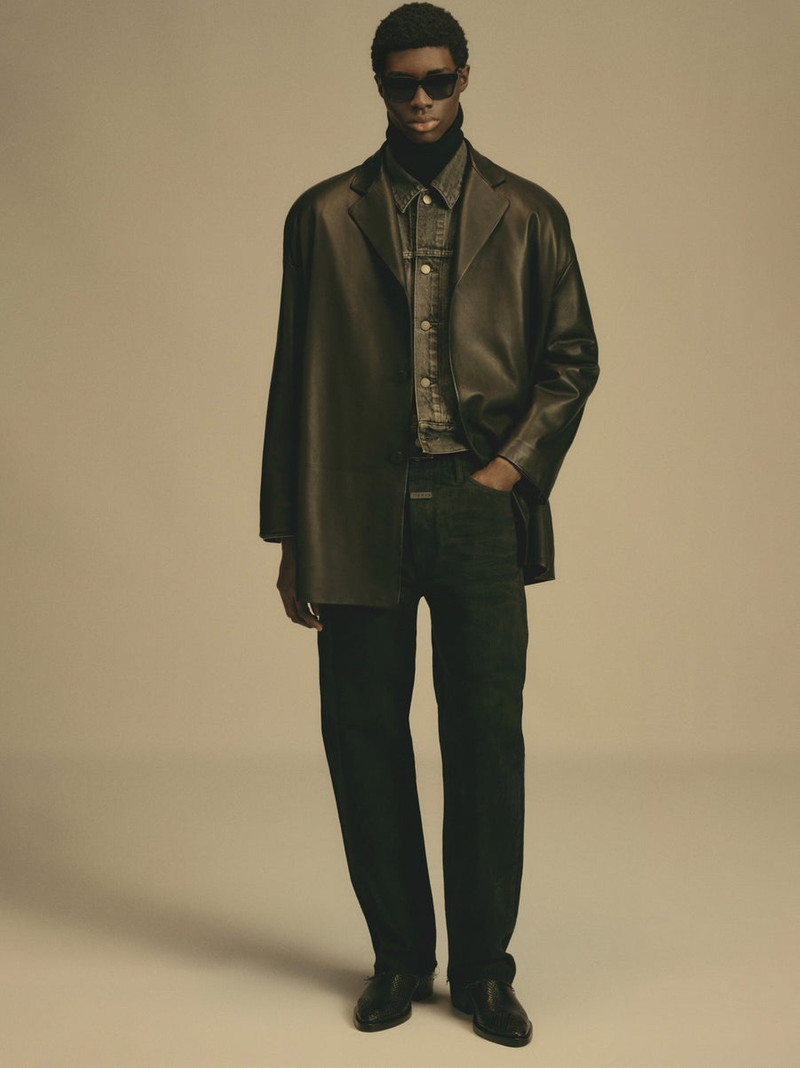 Leather Relaxed Blazer 8