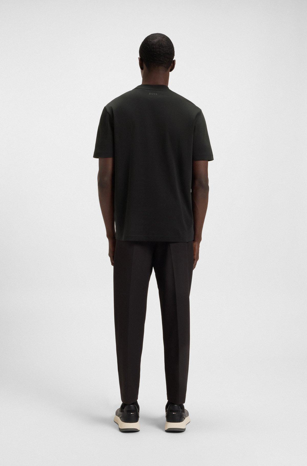 RELAXED-FIT T-SHIRT WITH TENNIS-INSPIRED MESH-PRINT LOGO - 5