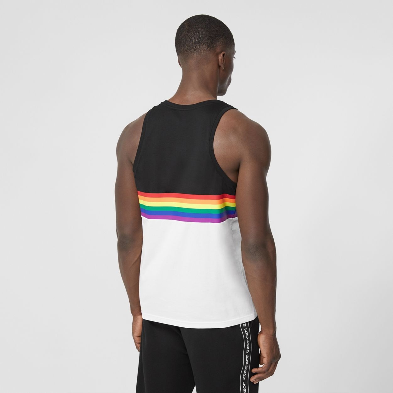 Rainbow Stripe Print Cotton Vest – Unisex - 4