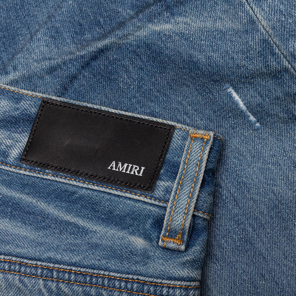 PLEATED DENIM STRAIGHT MX1 JEAN - HONEYCOMB INDIGO - 5
