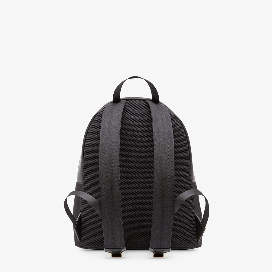 Black nylon backpack - 3