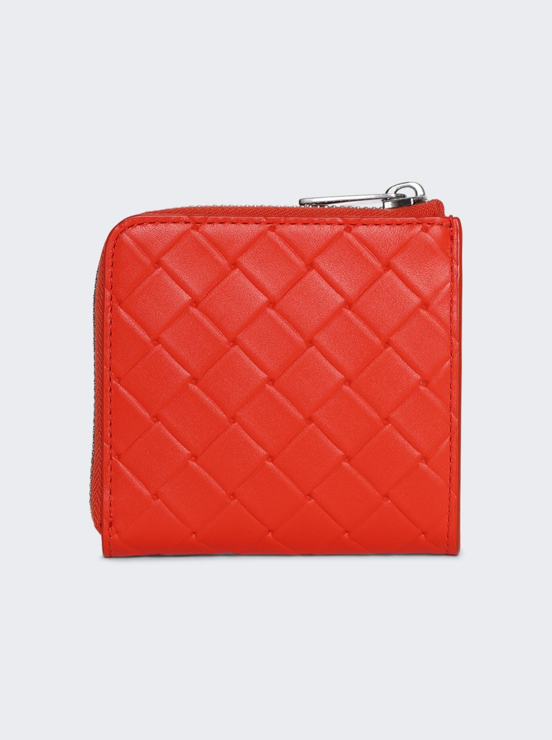 Bottega Veneta Mini Wallet Cherry Tomato Silver outlook