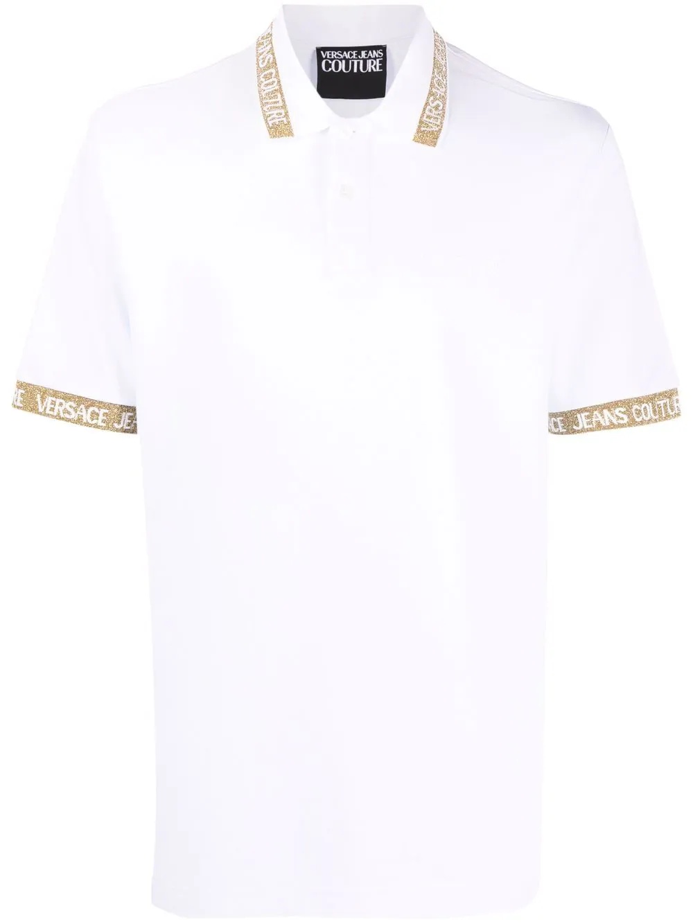 logo-trimmed polo shirt - 1