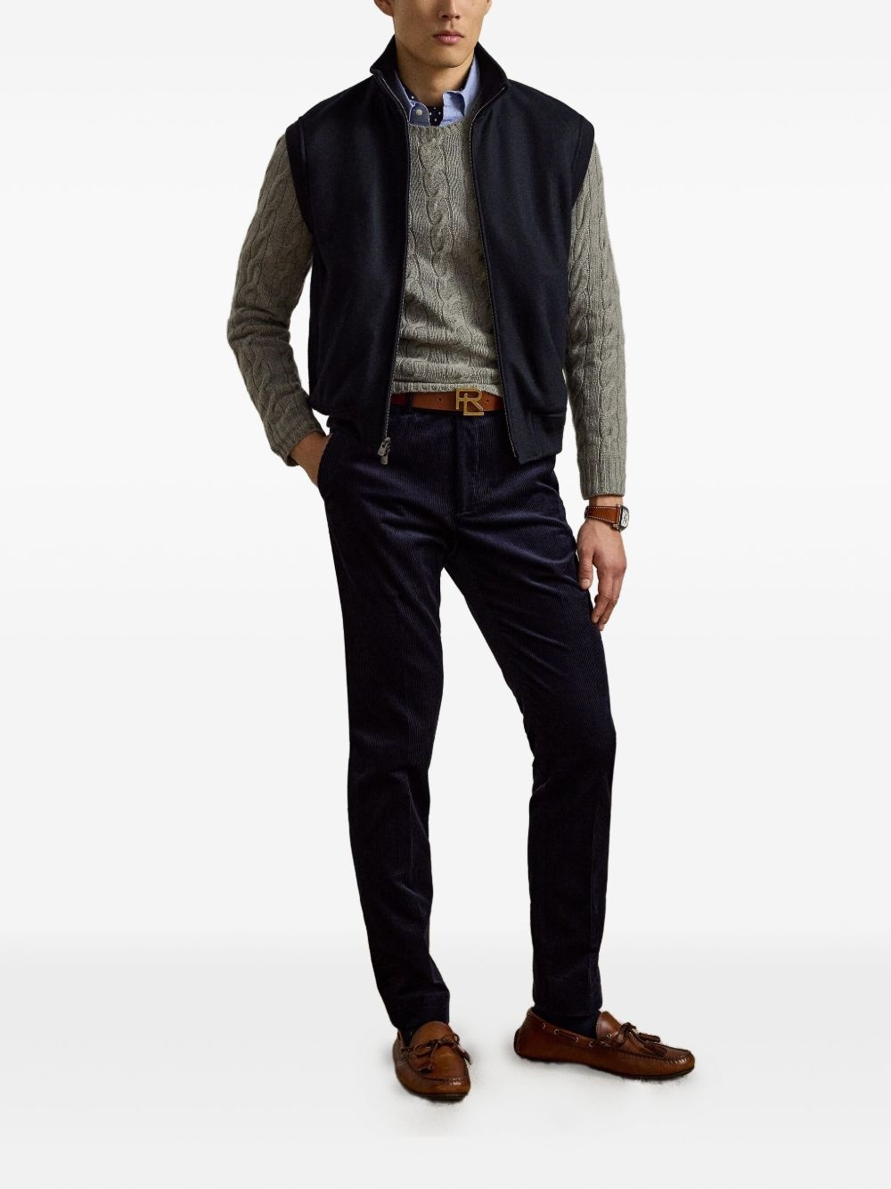 zip-up gilet - 2