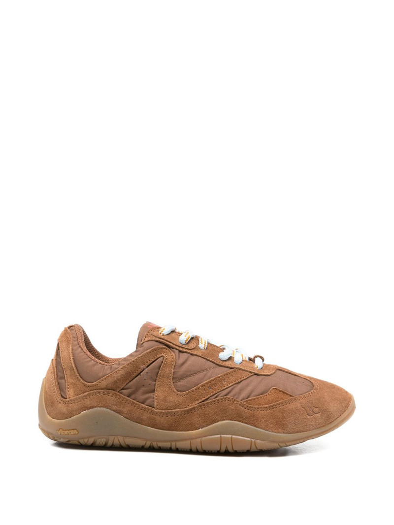 Maliah Sky suede-panelled sneakers 1