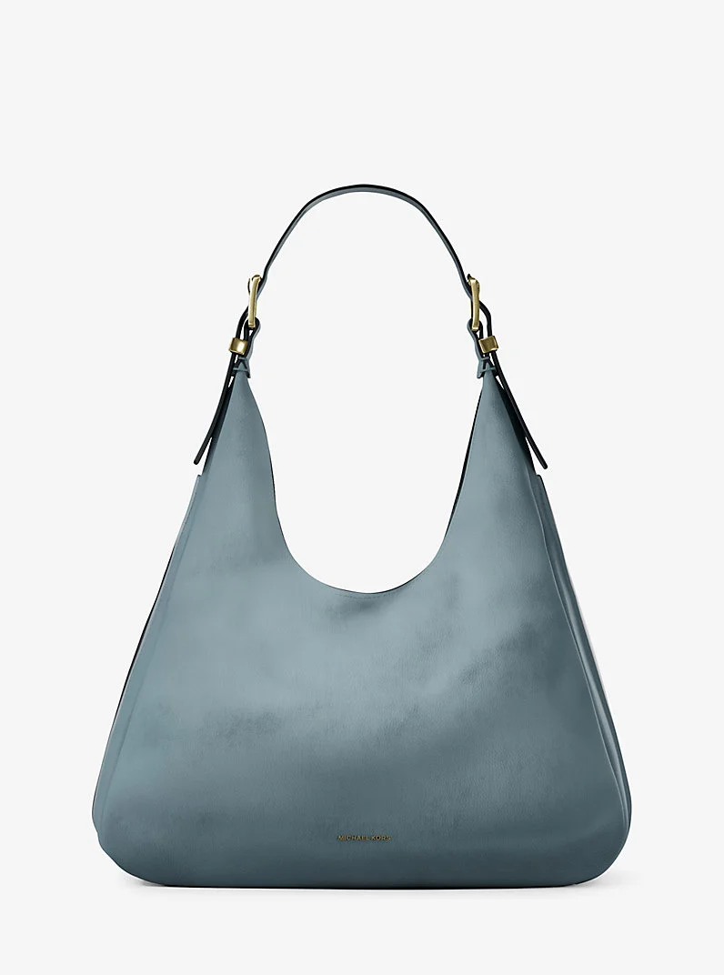 Nolita Large Nubuck Hobo Shoulder Bag - 1