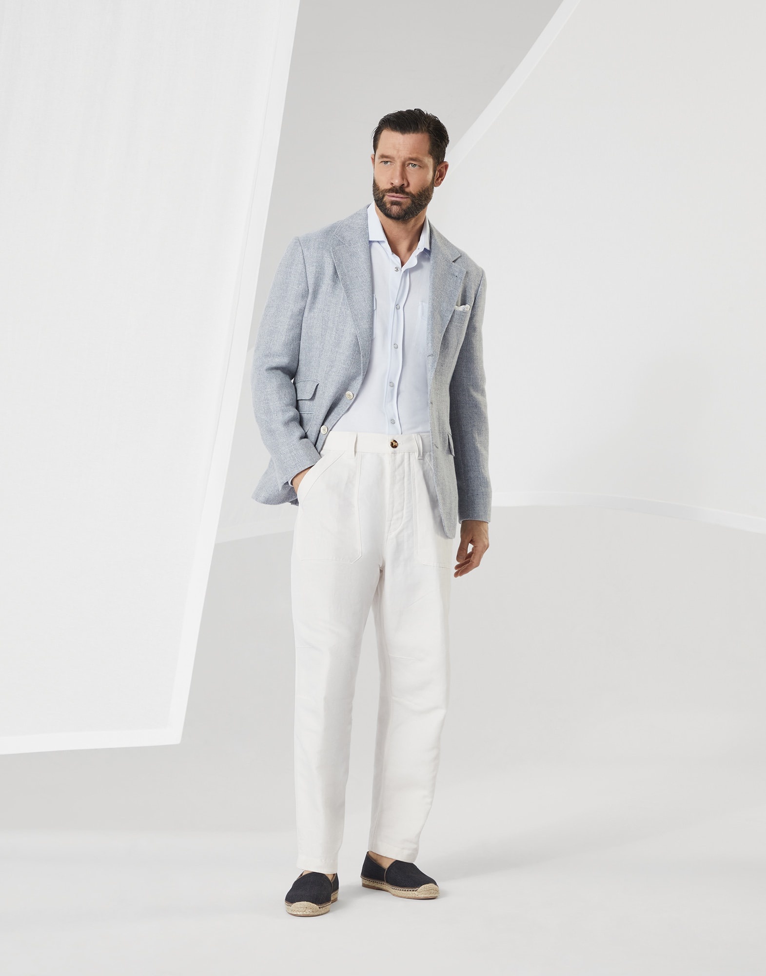 Cotton piqué western shirt - 5