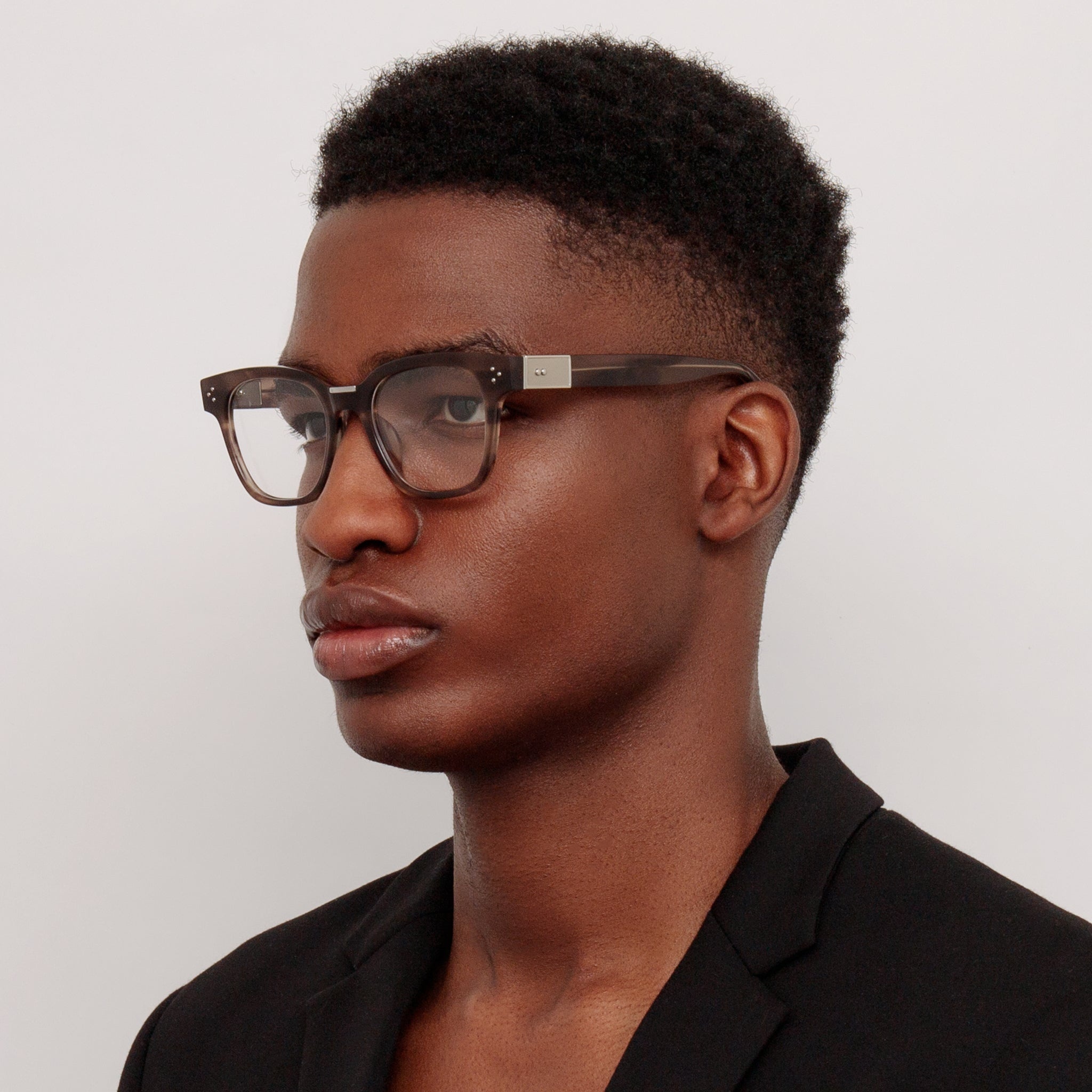 Sanchez Optical Frame in Grey Horn - 4