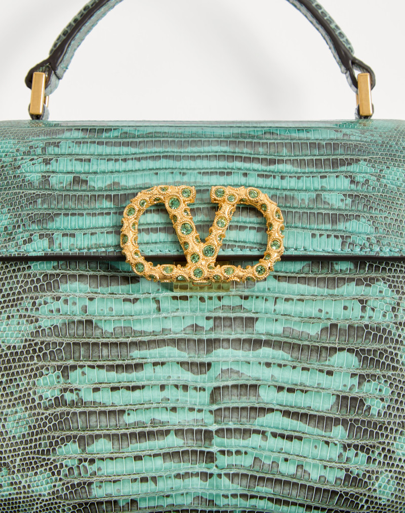 VALENTINO GARAVANI VSLING MINI HANDBAG IN TEJUS WITH JEWEL LOGO 8