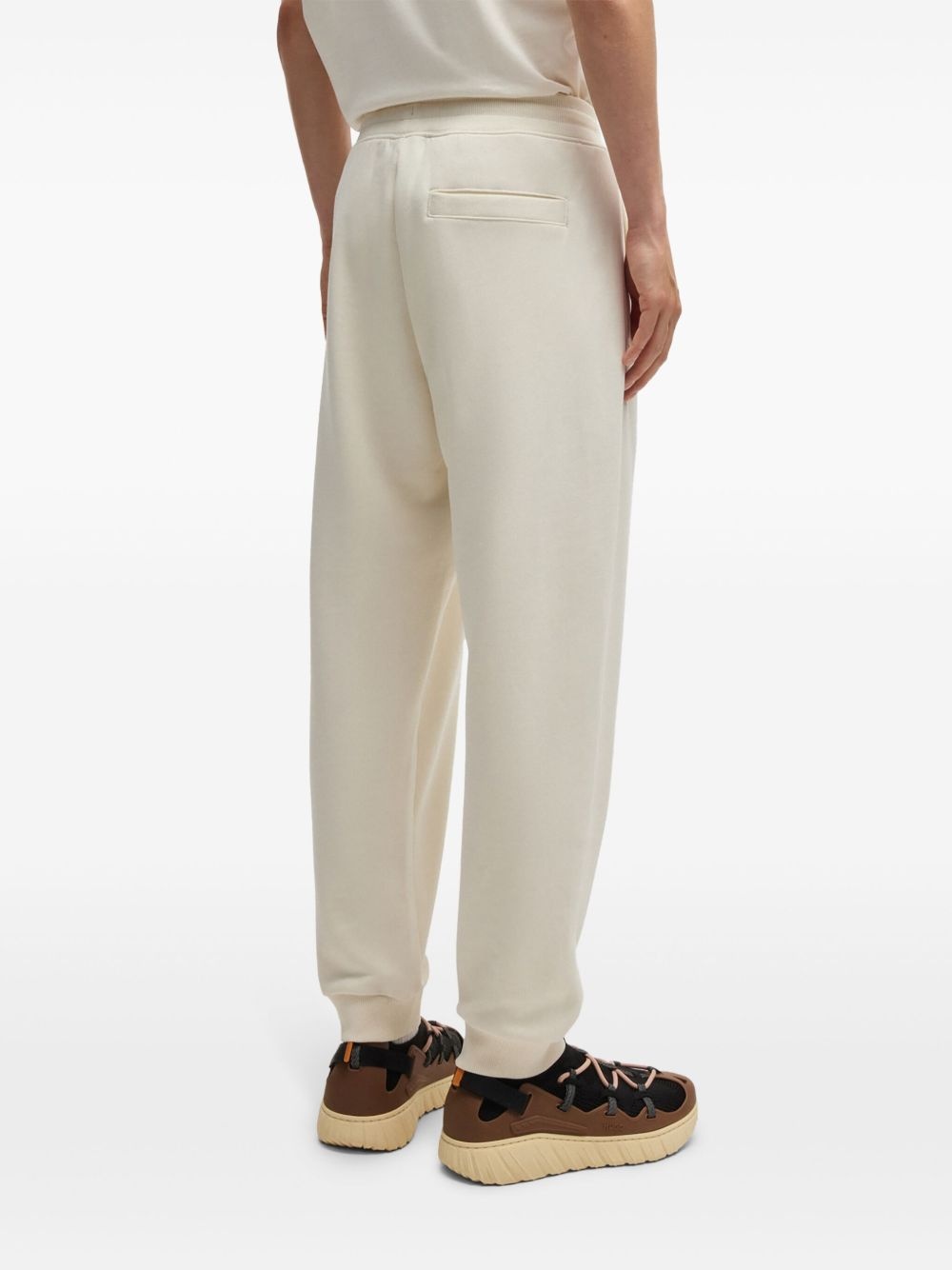 logo-print cotton track pants - 4