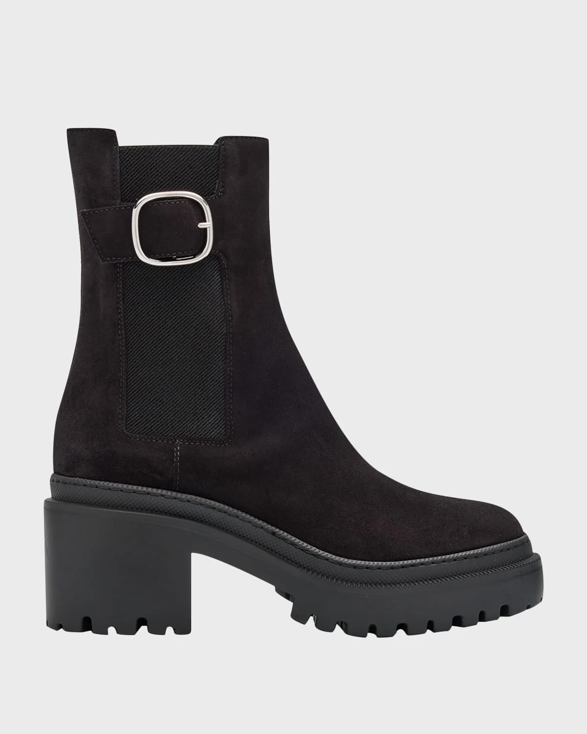 Platform Suede Chelsea Boots - 1