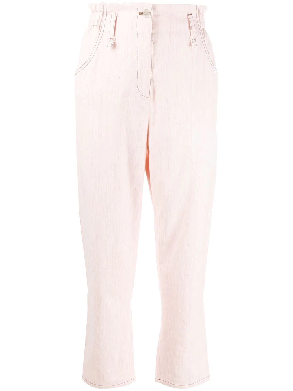 paperbag waist trousers - 1