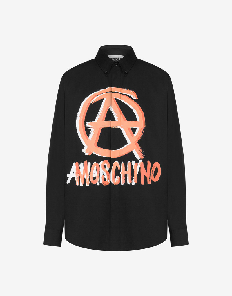 MOSCHINO ANARCHY POPLIN SHIRT 1