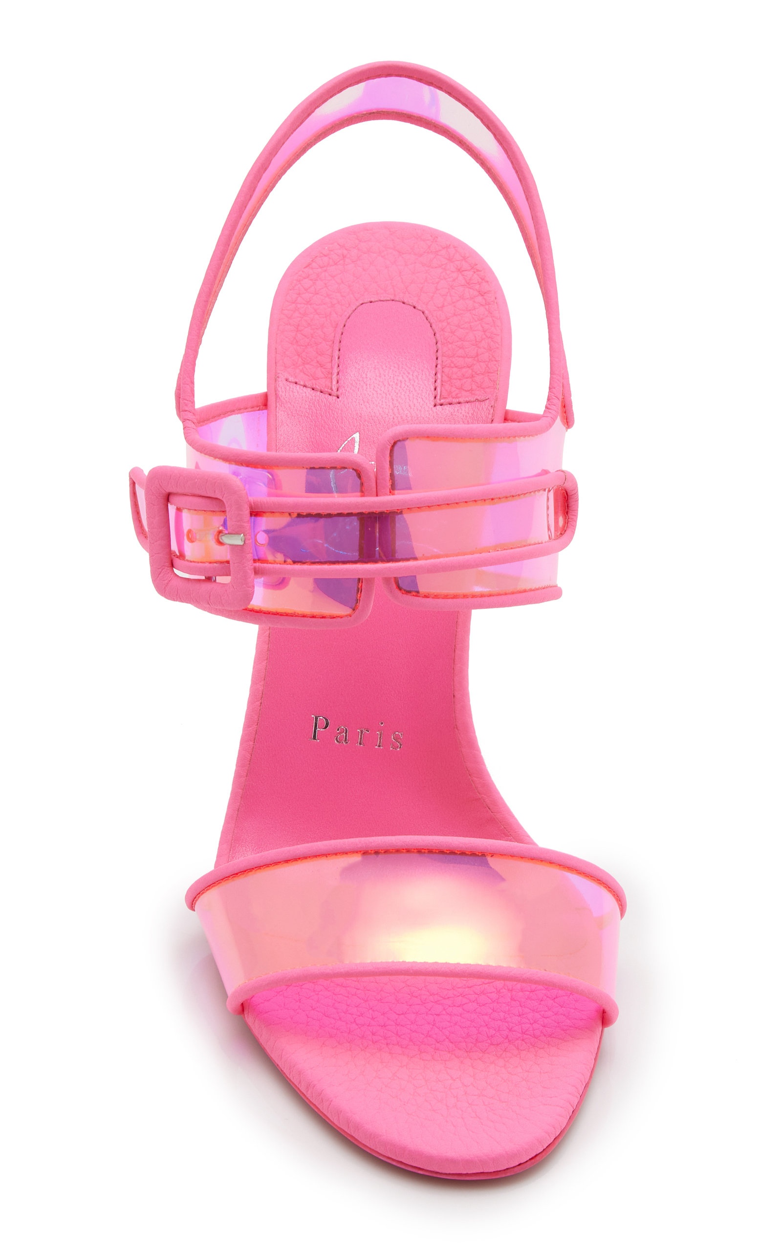 Duniss Leather and PVC Sandals pink - 4