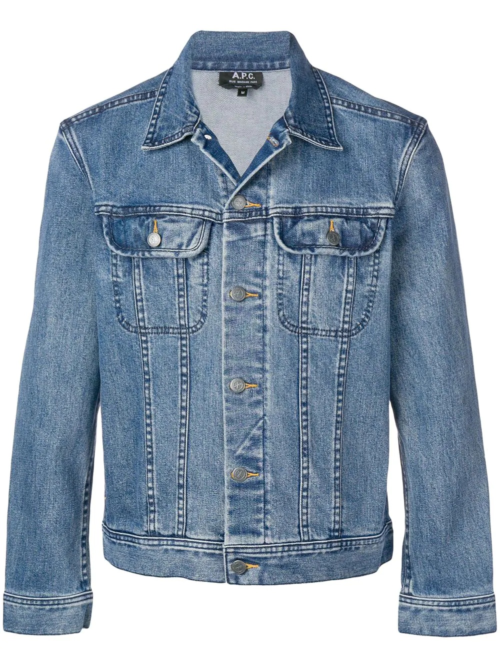 fitted denim jacket farfetch REVERSIBLE
