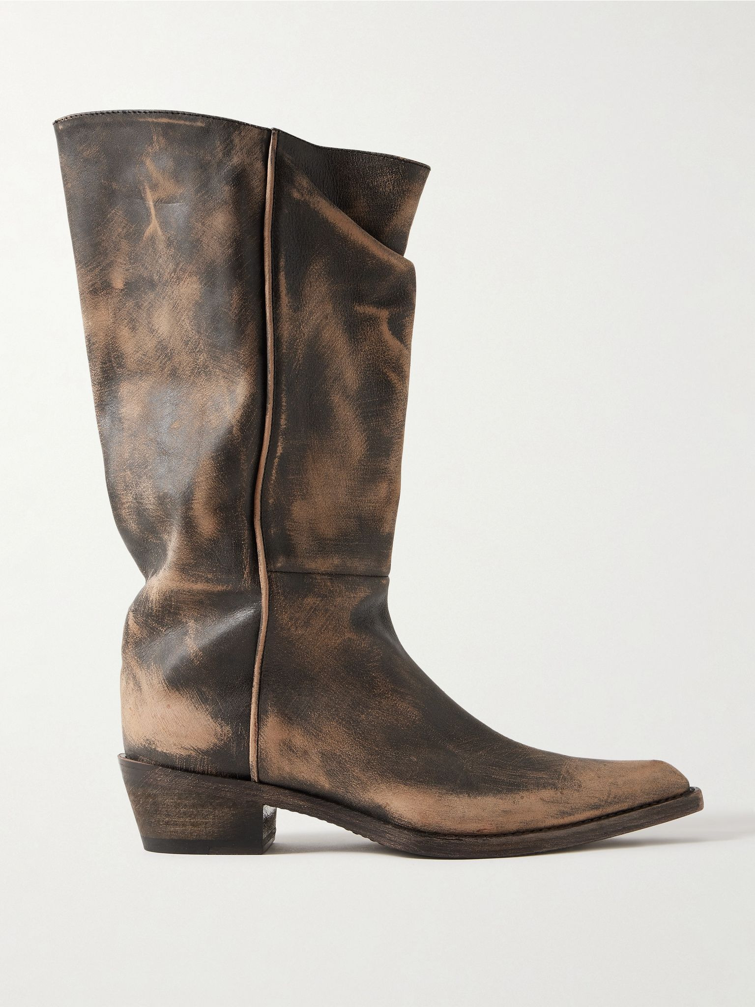 Clive leather boots Beige - 1