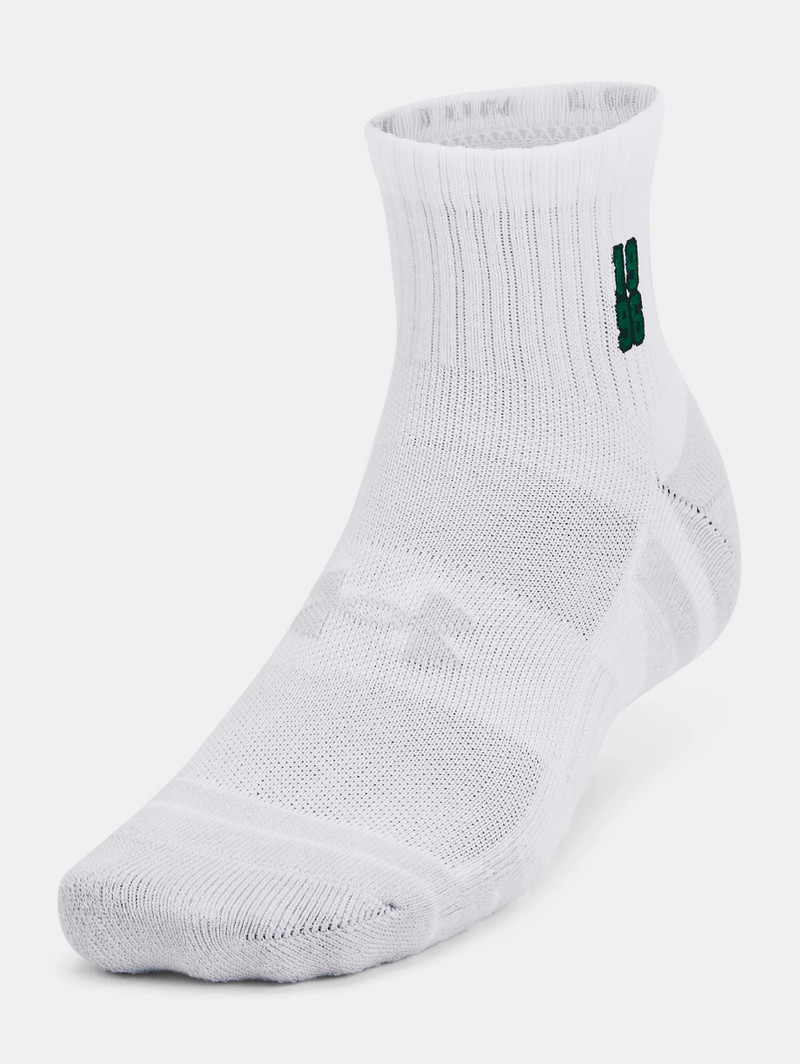 Unisex UA Performance Cotton 2-Pack Quarter Socks 1