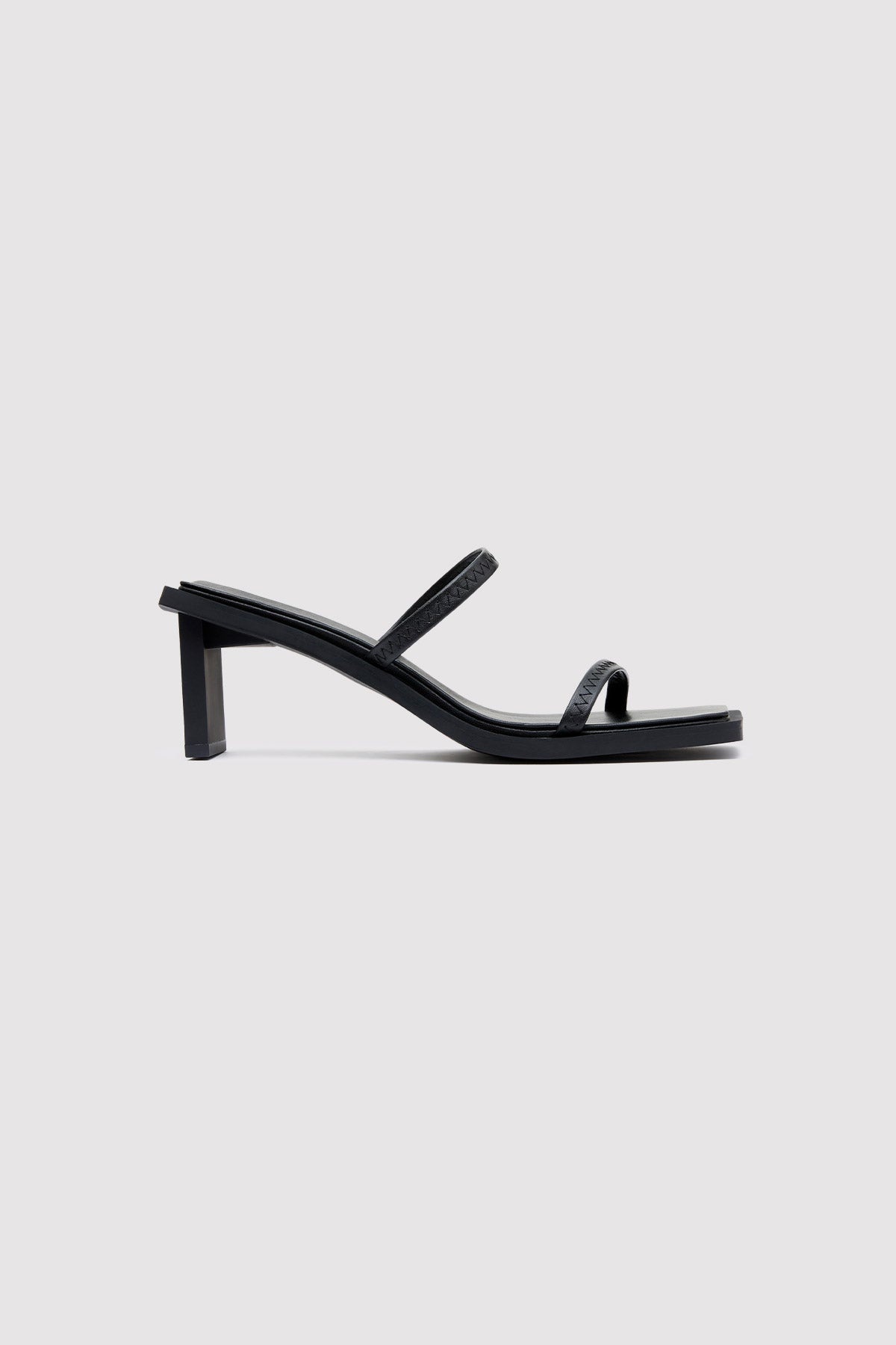 Fine Strap Heel - Black - 4