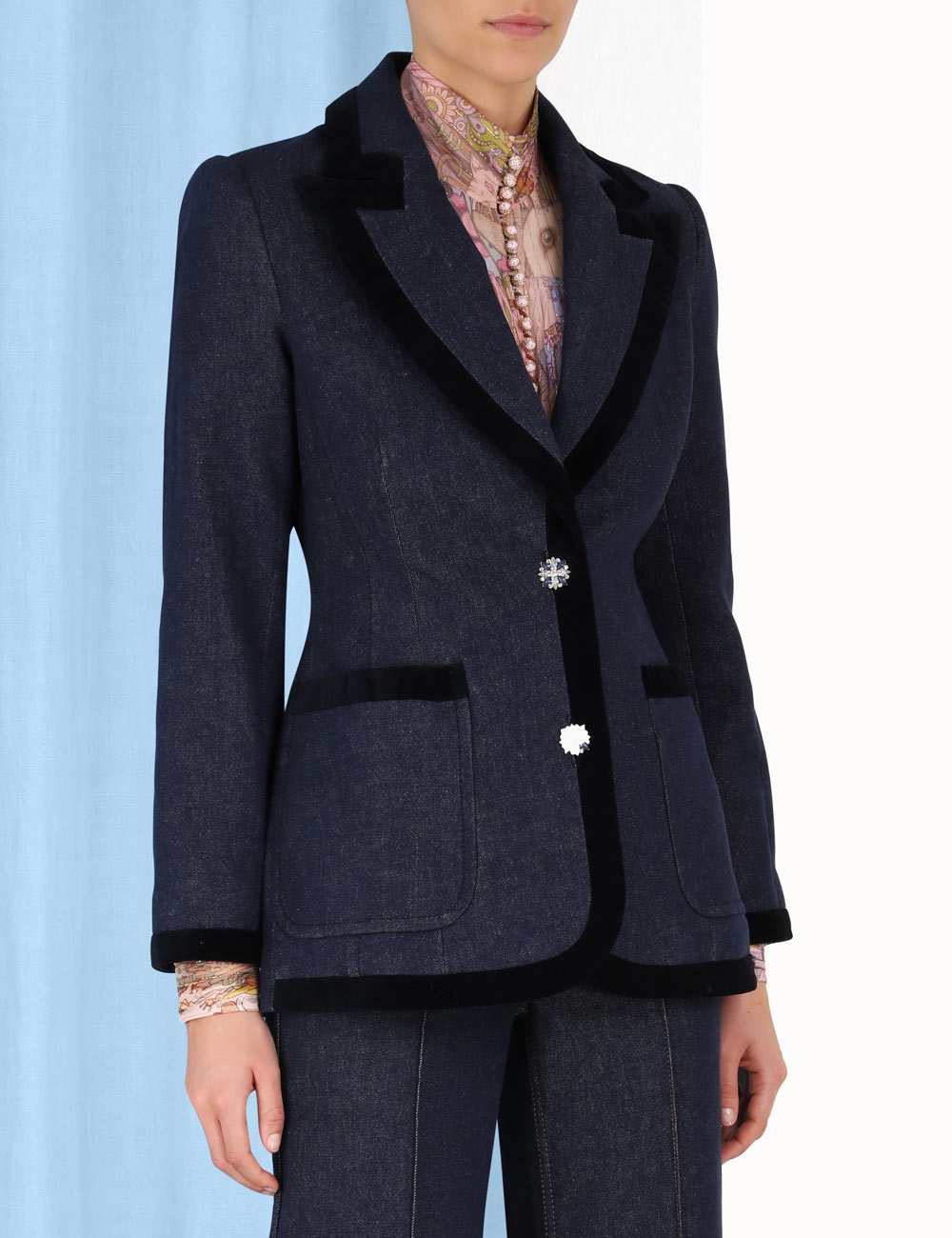 KALEIDOSCOPE DENIM BLAZER - 5