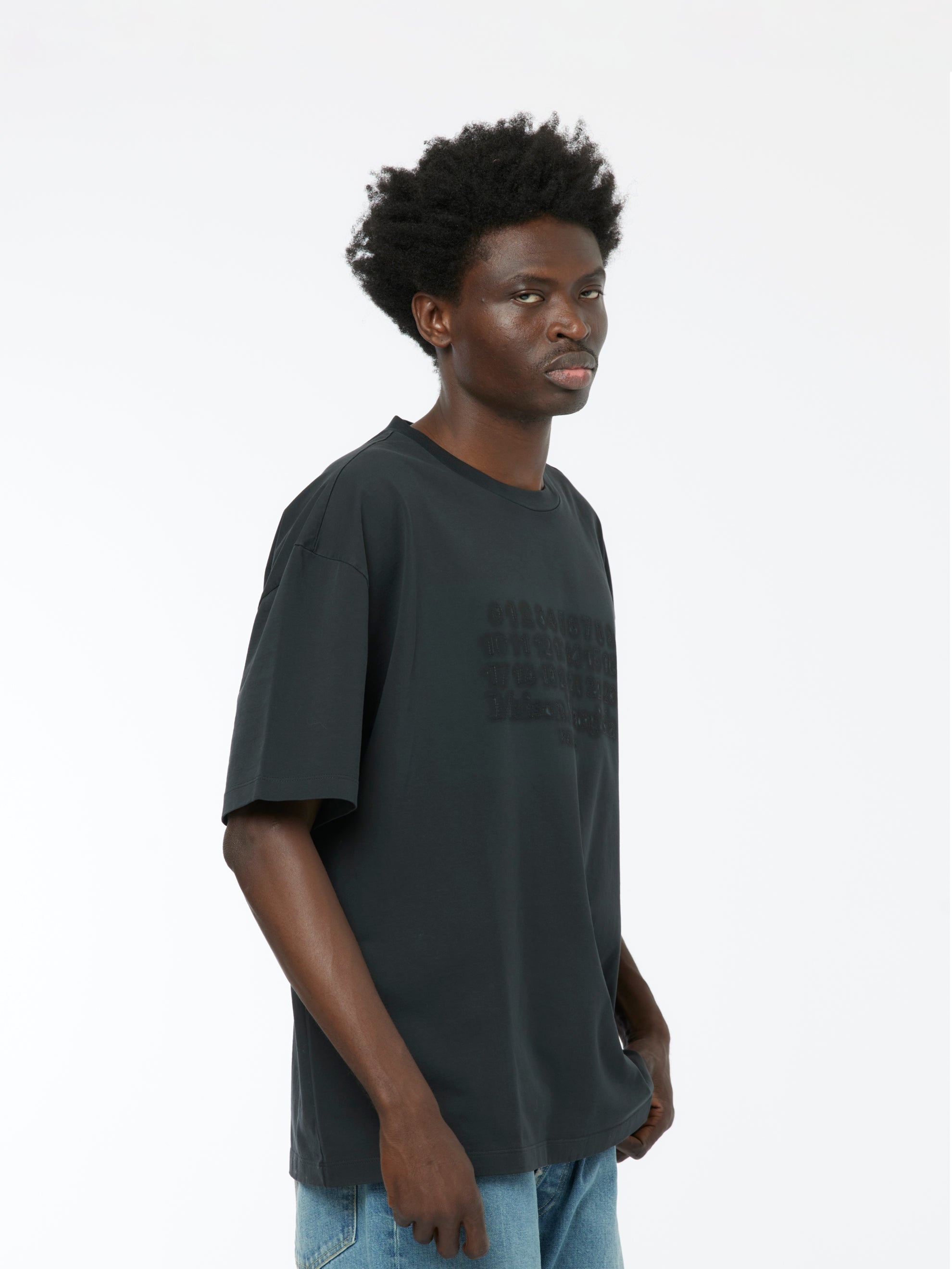 HEAVY JERSEY T-SHIRT (WASHED BLACK) - 2