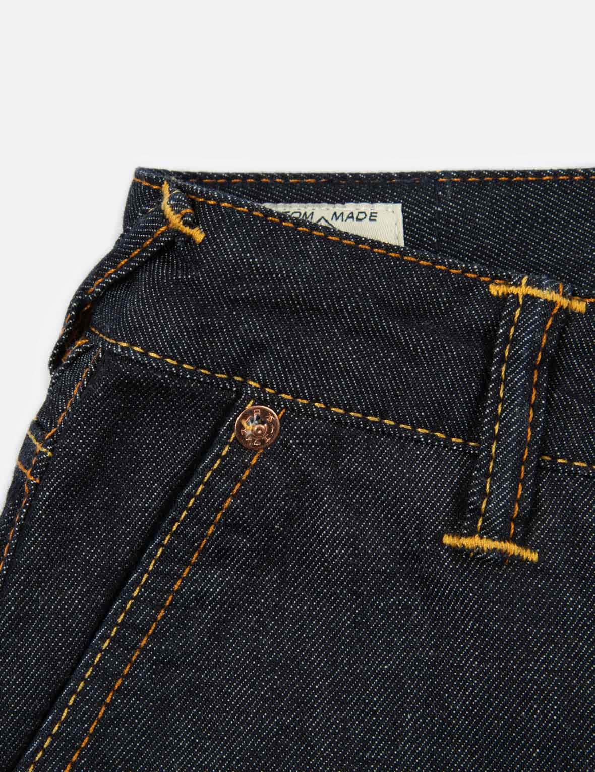 SEAGULL EMBROIDERY DENIM SHORTS - 8