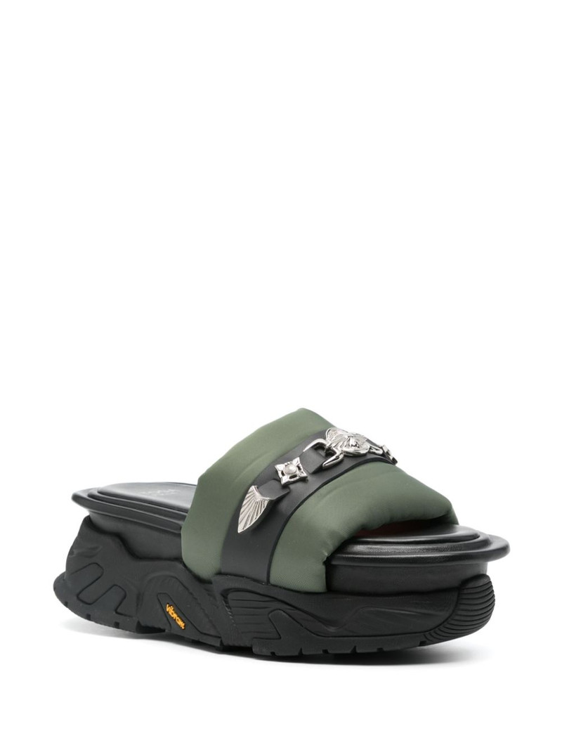 TOGA PULLA stud-embellished flatform sandals outlook