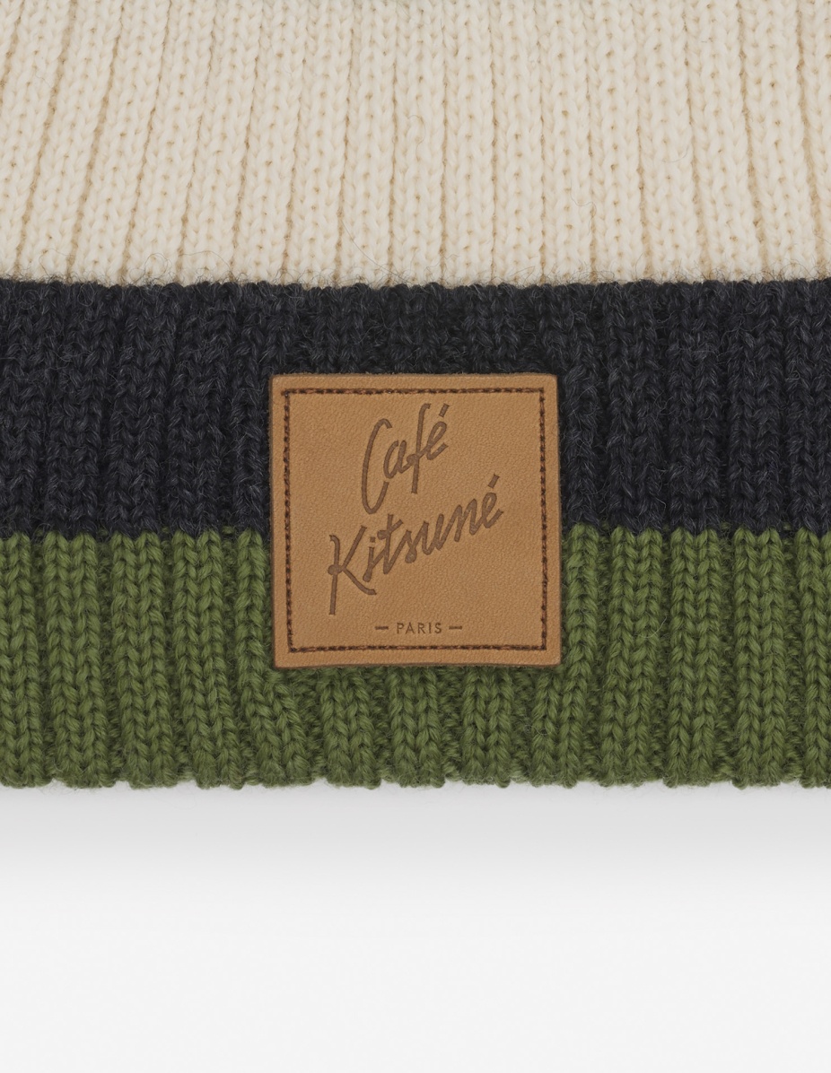 CAFE KITSUNE STRIPED BEANIE - 4