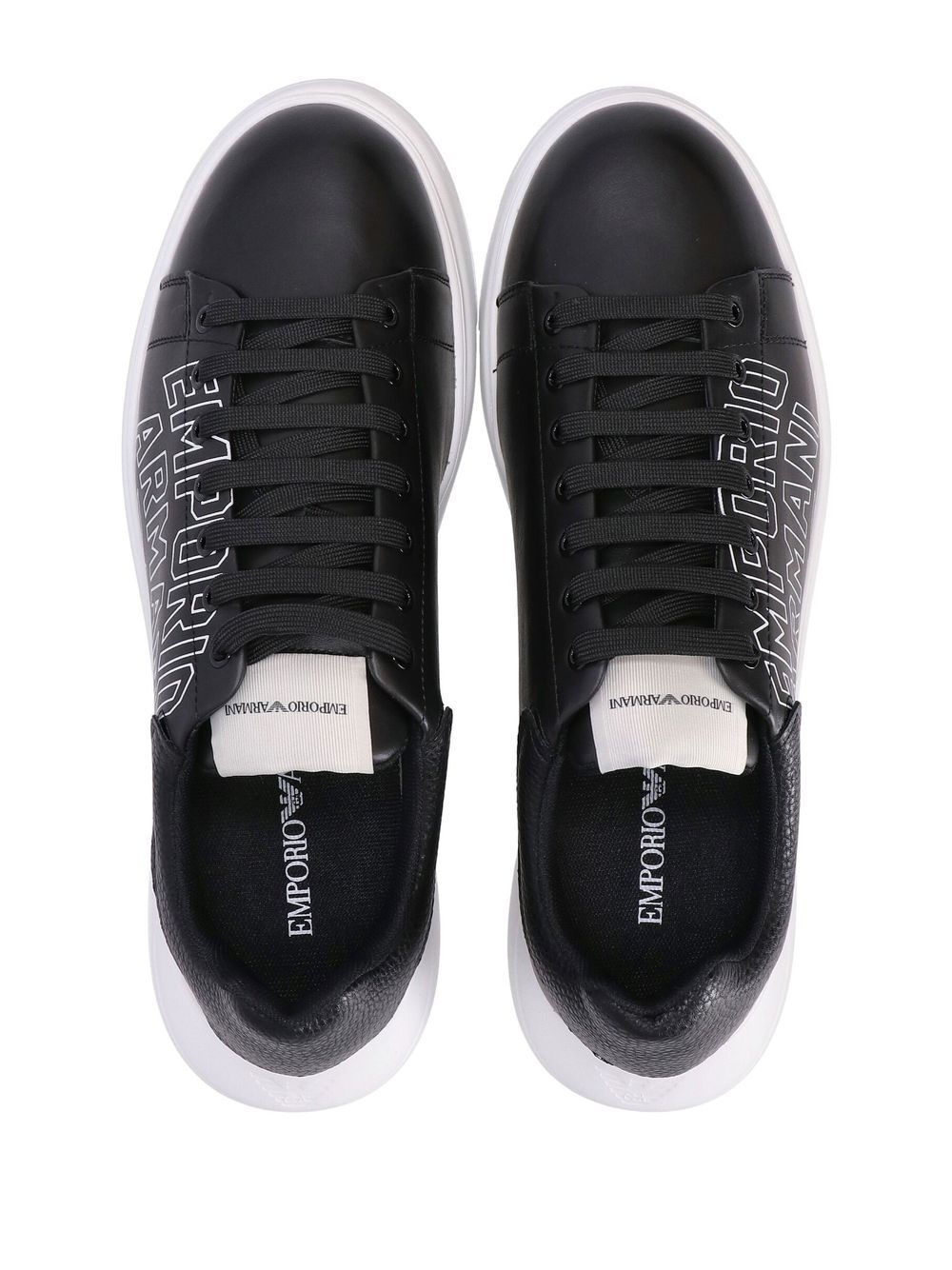 logo-print low-top sneakers - 4