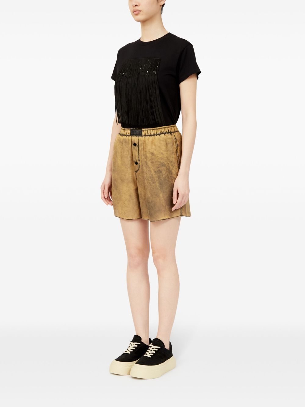 distressed-finish shorts - 6